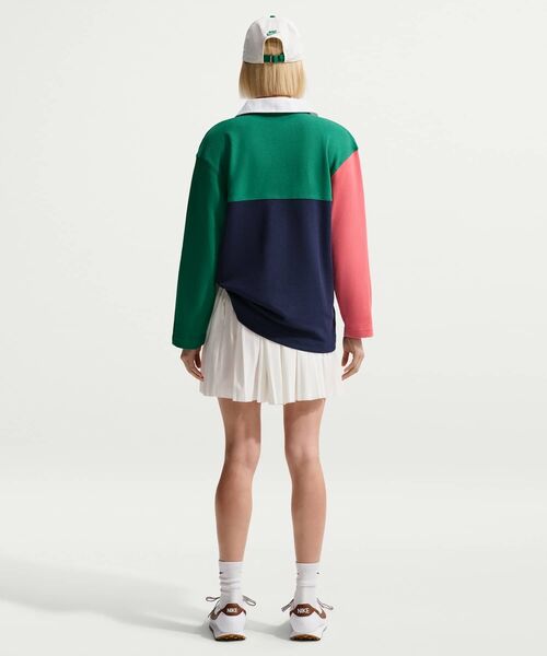 NIKE（ナイキ）の「ナイキ スポーツウェア ウィメンズ オーバーサイズド ロングスリーブ ポロ / Nike Sportswear Women's Oversized Long-Sleeve Polo IF0358-365 Malachite（ポロシャツ・レディース・グリーン系その他2・L/M/S/XS/XL）」の19枚目の写真