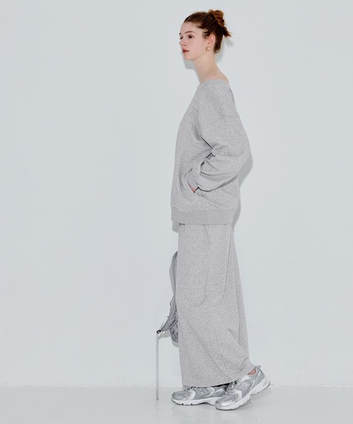 coca(coca)(コカ)の「ワンショルダービッグスウェット(スウェット・レディース・ホワイト/グレー・S/M/L)」の19枚目の写真