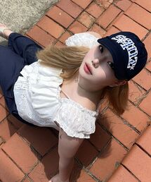 SEQUENZ（シークエンズ）の「※WEB限定 / ワッペン刺繍 / ギンガムロゴキャップ / sqnz gingham logo cap（キャップ）」