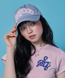 SEQUENZ（シークエンズ）の「【sqnz（エスキュンズ）】sqnz gingham logo cap / キャップ 帽子 雑貨 ワッペン ベースボール ユニセックス 刺繍 ワンポイント（キャップ）」