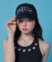 SEQUENZ（シークエンズ）の「【sqnz（エスキュンズ）】sqnz gingham logo cap / キャップ 帽子 雑貨 ワッペン ベースボール ユニセックス 刺繍 ワンポイント（キャップ）」