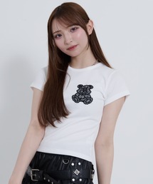 『OY/オーワイ』LACE DOLLY CROP TEE /レースドリークロップTシャツ