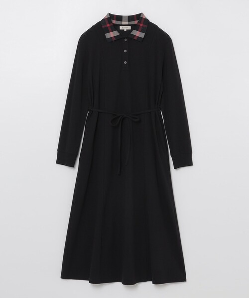 CB CRESTBRIDGE（シービークレストブリッジ）の「【Meシリーズ】ポロワンピース（ワンピース・レディース・ブラック/ダークネイビー・M/S）」の8枚目の写真