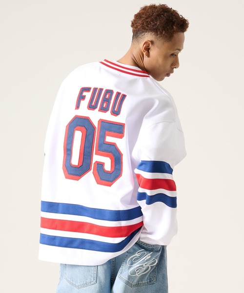 セール】FUBU フブ ブランド Hockey Jersey Shirt / ホッケーシャツ