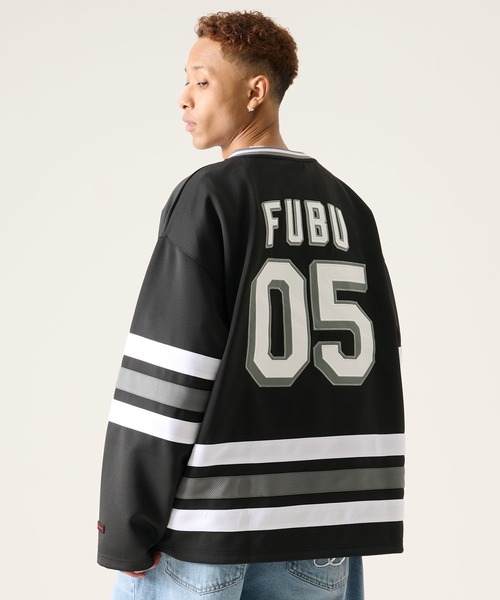 【極美品】MLVINCE メルヴィンス フットボールシャツ ホッケーシャツ XL FUBU フブ ブランド Hockey Jersey Shirt / ホッケーシャツ