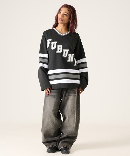 FUBU フブ ブランド Hockey Jersey Shirt / ホッケーシャツ FUBU フブ ブランド Hockey Jersey Shirt / ホッケーシャツ
