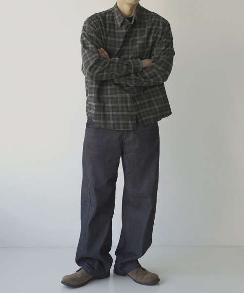 SIIIIDO（シド）の「LUCA VGD SOFT GREEN CHECK SHIRT #1（シャツ/ブラウス・メンズ・その他・1/2/3/4）」の5枚目の写真