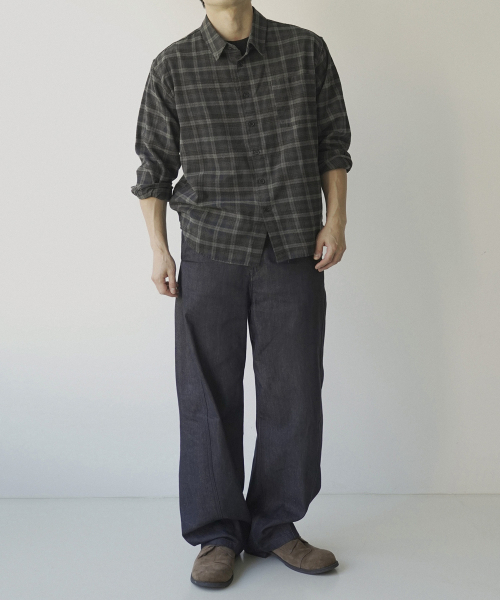 SIIIIDO（シド）の「LUCA VGD SOFT GREEN CHECK SHIRT #1（シャツ/ブラウス・メンズ・その他・1/2/3/4）」の6枚目の写真