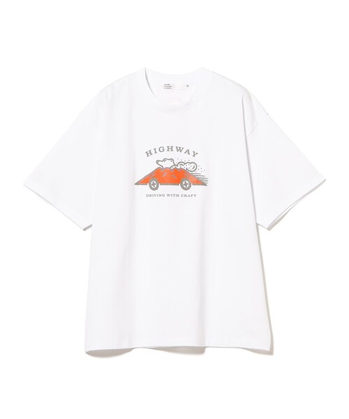 TOKYO CULTUART by BEAMS(トウキョウカルチャートバイビームス)の「HIGHWAY / taiwan T-Shirt(Tシャツ/カットソー・レディース・ネイビー/ホワイト・LARGE/MEDIUM/SMALL/X-LARGE)」の3枚目の写真
