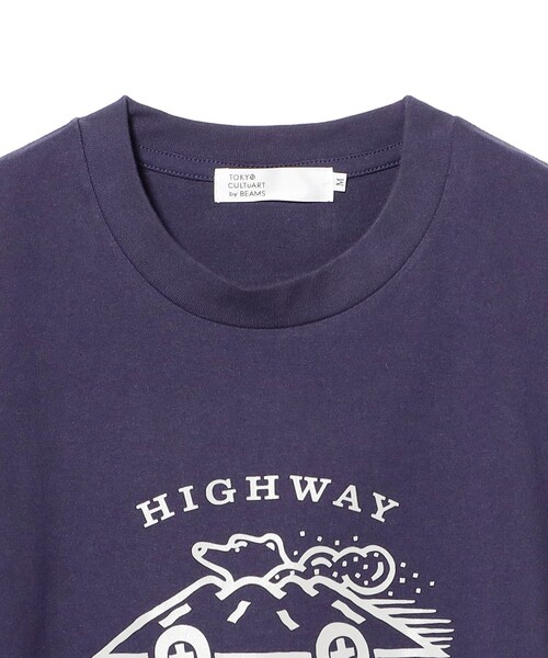 TOKYO CULTUART by BEAMS(トウキョウカルチャートバイビームス)の「HIGHWAY / taiwan T-Shirt(Tシャツ/カットソー・レディース・ネイビー/ホワイト・LARGE/MEDIUM/SMALL/X-LARGE)」の7枚目の写真