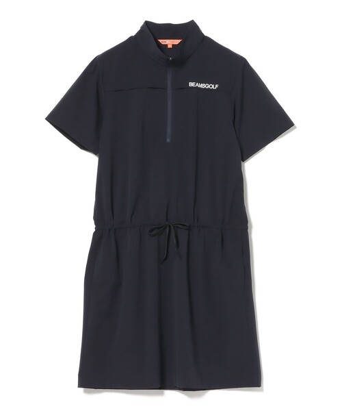 BEAMS GOLF（ビームスゴルフ）の「ORANGE LABEL / ストレッチ ハーフジップ 撥水ワンピース（ワンピース・レディース・ベージュ/ネイビー・MEDIUM/LARGE/SMALL）」の15枚目の写真