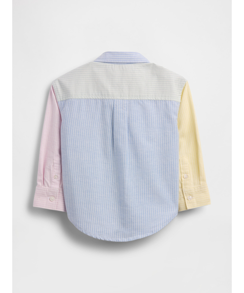 GAP（ギャップ）の「カラーブロック オックスフォードシャツ (幼児・ベビー)（シャツ/ブラウス・キッズ・マルチ・90cm/95cm/70cm/80ｃｍ/100cm/105cm/110cm）」の3枚目の写真