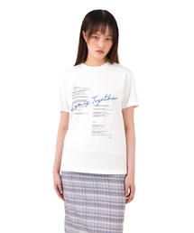 ラブイズトゥゲザー レタリングTシャツ ホワイト ONE SIZE