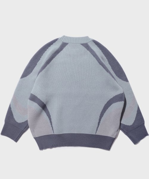 PIECEMAKER(ピースメーカー)の「PIECE RACING KNIT SWEATER (GREY)(ニット/セーター・レディース・その他・FREE)」の4枚目の写真