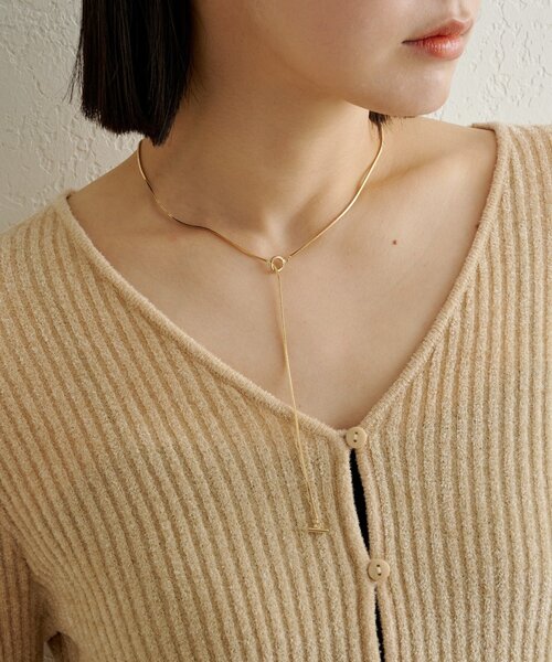 Omekashi(オメカシ)の「スネークチェーンネックレス(ネックレス・レディース・ゴールド/シルバー・ONE SIZE)」の1枚目の写真