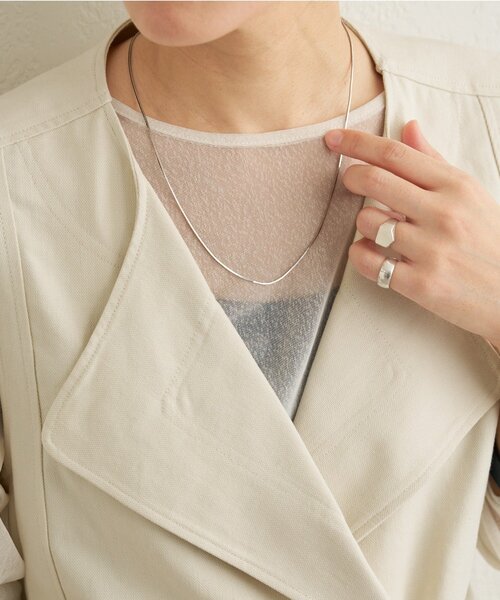 Omekashi(オメカシ)の「スネークチェーンネックレス(ネックレス・レディース・ゴールド/シルバー・ONE SIZE)」の3枚目の写真