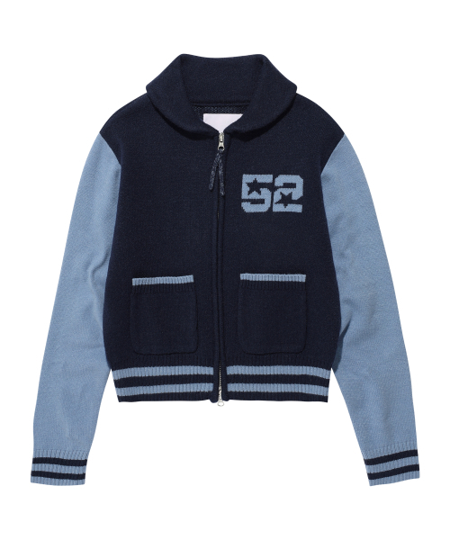 AMESWORLDWIDE(アメスワールドワイド)の「CROP COWICHAN CARDIGAN NAVY(カーディガン/ボレロ・レディース・その他・FREE)」の1枚目の写真
