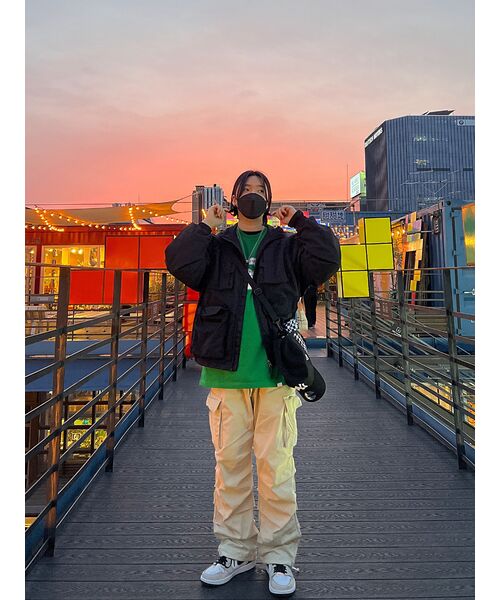 SECONDMONO（セカンドモノローグ）の「Nylon Wind Field Jacket [BLACK]_COOSJP026BLACK（ナイロンジャケット・レディース・その他・M/L/XL/S）」の10枚目の写真