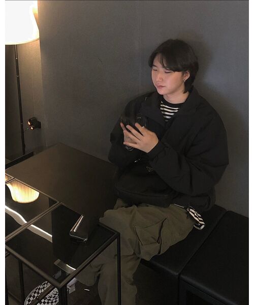 SECONDMONO（セカンドモノローグ）の「Nylon Wind Field Jacket [BLACK]_COOSJP026BLACK（ナイロンジャケット・レディース・その他・M/L/XL/S）」の6枚目の写真