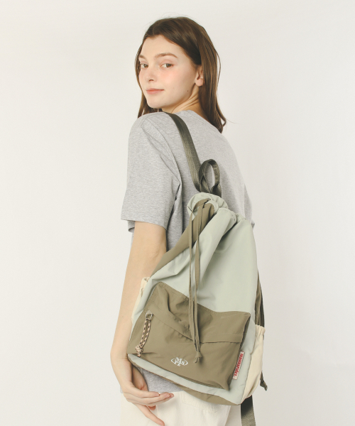 MASMARULEZ（マスマルールズ）の「[INT] Mixed Easy Draw Backpack _ Mint gray（バックパック/リュック・レディース・その他・FREE）」の11枚目の写真