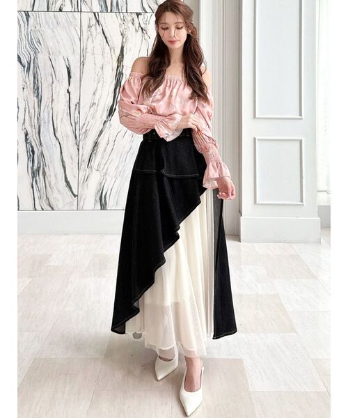 RESEXXY(リゼクシー)の「チュールボリュームスカート(スカート・レディース・ブラック/ライトブルー/インディゴブルー・FREE)」の22枚目の写真