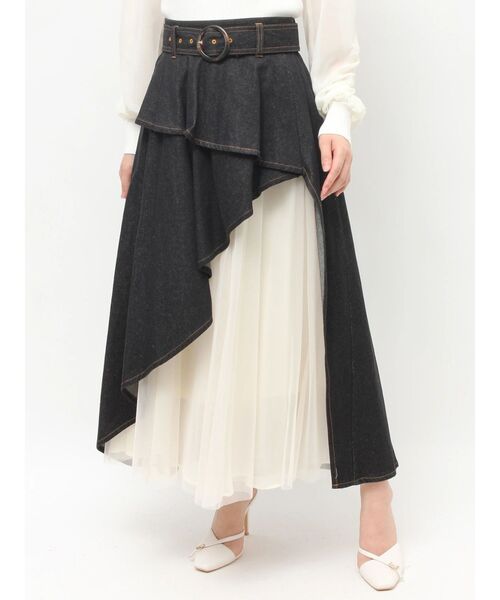 RESEXXY(リゼクシー)の「チュールボリュームスカート(スカート・レディース・ブラック/ライトブルー/インディゴブルー・FREE)」の9枚目の写真