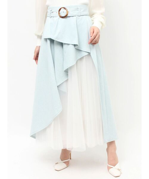 RESEXXY(リゼクシー)の「チュールボリュームスカート(スカート・レディース・ブラック/ライトブルー/インディゴブルー・FREE)」の10枚目の写真