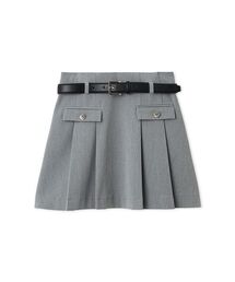 SNIDEL | ベルト付きプリーツミニスカート(スカート)