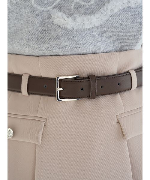 SNIDEL（スナイデル）の「ベルト付きプリーツミニスカート（スカート・レディース・グレー/ネイビー/ベージュ・1/0）」の14枚目の写真