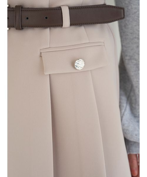 SNIDEL（スナイデル）の「ベルト付きプリーツミニスカート（スカート・レディース・グレー/ネイビー/ベージュ・1/0）」の15枚目の写真