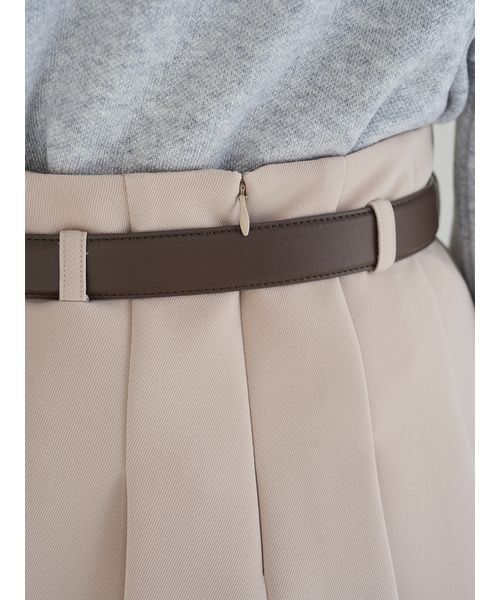 SNIDEL（スナイデル）の「ベルト付きプリーツミニスカート（スカート・レディース・グレー/ネイビー/ベージュ・1/0）」の16枚目の写真