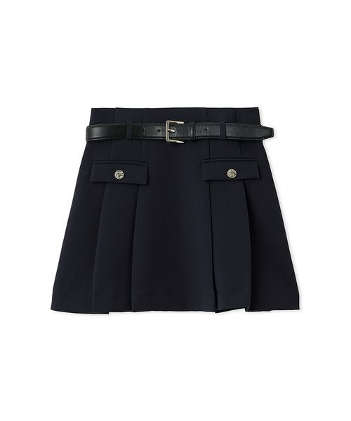 SNIDEL（スナイデル）の「ベルト付きプリーツミニスカート（スカート・レディース・グレー/ネイビー/ベージュ・1/0）」の19枚目の写真