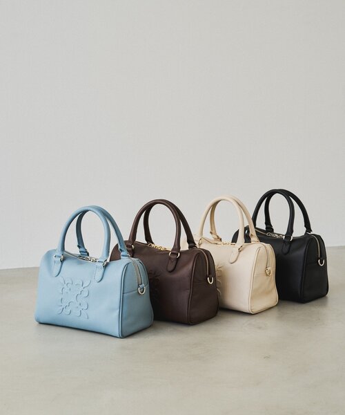 russet（ラシット）の「《composition》レザー2WAYミニボストンバッグ（ボストンバッグ・レディース・サックスブルー/ブラック/アイボリー/ダークブラウン・FREE）」の9枚目の写真