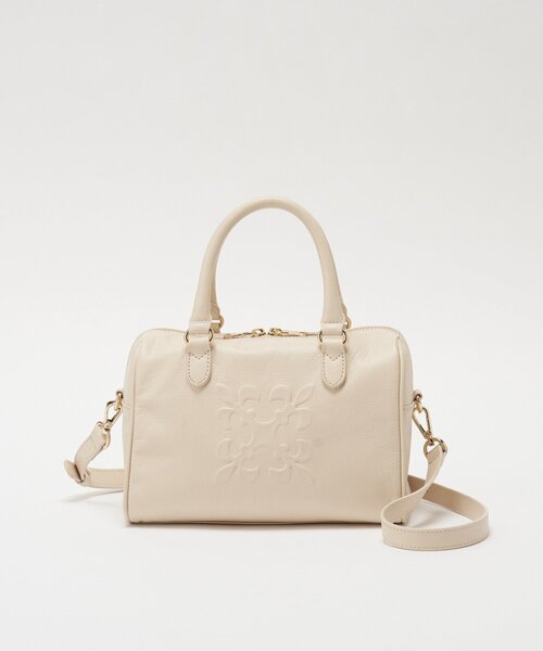 russet（ラシット）の「《composition》レザー2WAYミニボストンバッグ（ボストンバッグ・レディース・サックスブルー/ブラック/アイボリー/ダークブラウン・FREE）」の10枚目の写真