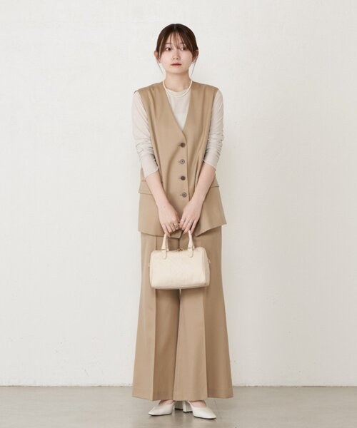 russet（ラシット）の「《composition》レザー2WAYミニボストンバッグ（ボストンバッグ・レディース・サックスブルー/ブラック/アイボリー/ダークブラウン・FREE）」の19枚目の写真