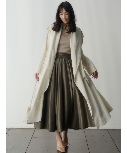 anuans（アニュアンス）の「ボリュームショールカラーコート（トレンチコート・レディース・ベージュ/ホワイト系その他4・F）」の5枚目の写真