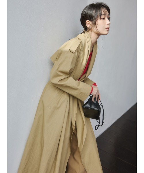 anuans（アニュアンス）の「ボリュームショールカラーコート（トレンチコート・レディース・ベージュ/ホワイト系その他4・F）」の13枚目の写真