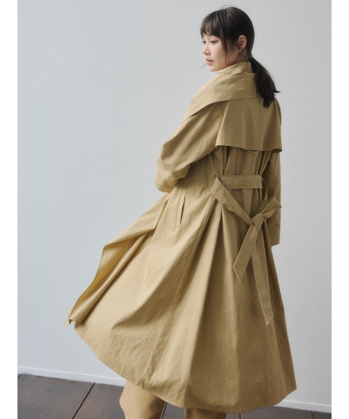 anuans（アニュアンス）の「ボリュームショールカラーコート（トレンチコート・レディース・ベージュ/ホワイト系その他4・F）」の14枚目の写真