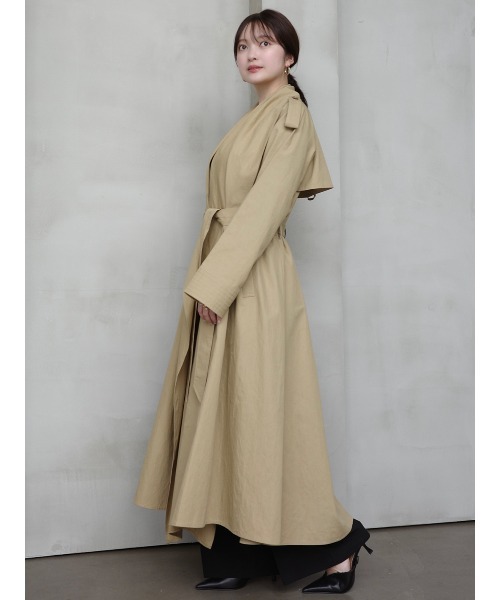 anuans（アニュアンス）の「ボリュームショールカラーコート（トレンチコート・レディース・ベージュ/ホワイト系その他4・F）」の17枚目の写真
