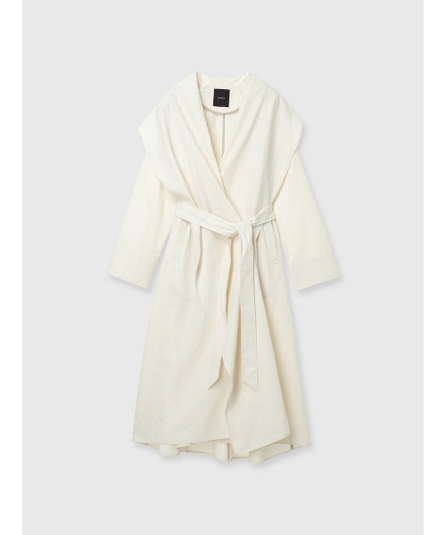 anuans（アニュアンス）の「ボリュームショールカラーコート（トレンチコート・レディース・ベージュ/ホワイト系その他4・F）」の18枚目の写真