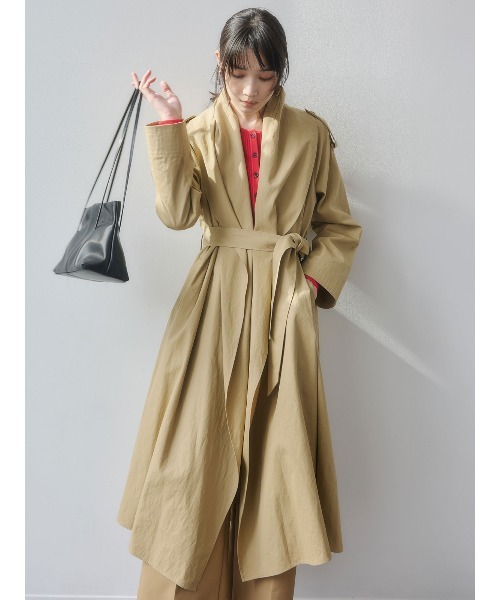 anuans（アニュアンス）の「ボリュームショールカラーコート（トレンチコート・レディース・ベージュ/ホワイト系その他4・F）」の3枚目の写真