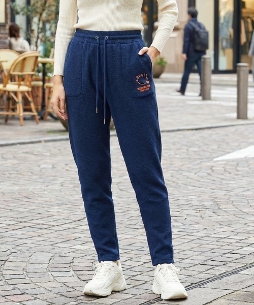 RUSTY(ラスティ)の「【RUSTY/ラスティー】レディース ニットフリースパンツ/スウェットパンツ(スウェットパンツ・レディース・ホワイト/ネイビー/チャコール・MEDIUM/LARGE)」の1枚目の写真