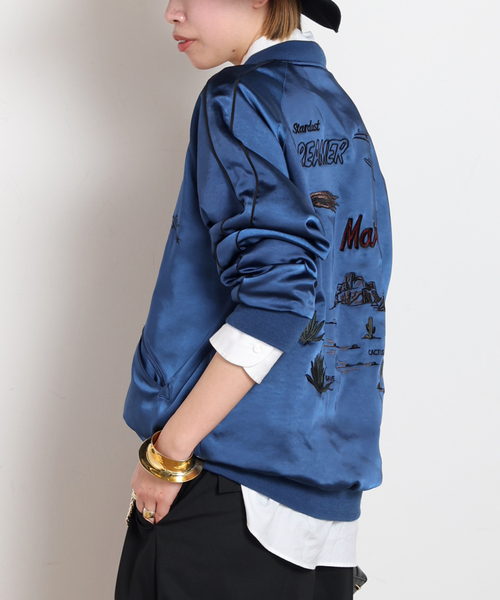 AP STUDIO(エーピーストゥディオ)の「スーベニアジャケット(その他アウター・レディース・ブルー/アイボリー・FREE)」の13枚目の写真