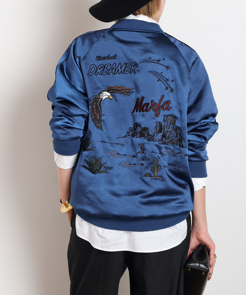 AP STUDIO(エーピーストゥディオ)の「スーベニアジャケット(その他アウター・レディース・ブルー/アイボリー・FREE)」の14枚目の写真