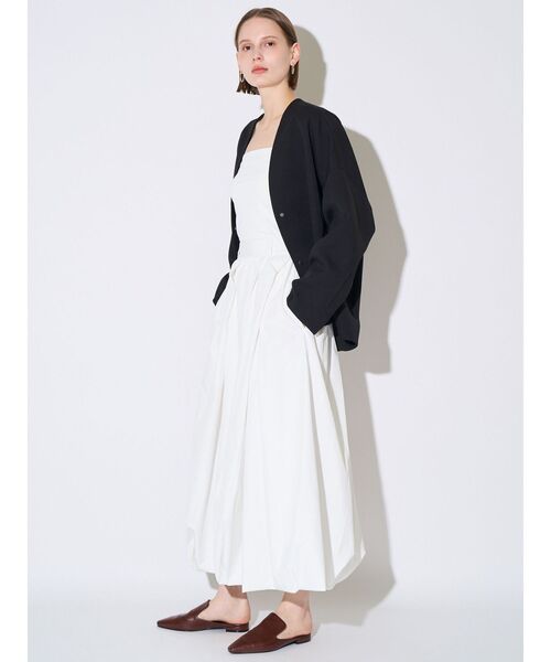 ELENDEEK（エレンディーク）の「ツイストタックバルーンスカート（スカート・レディース・ブラック/オフホワイト・02/01）」の6枚目の写真