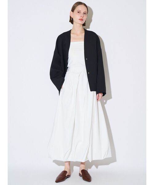 ELENDEEK（エレンディーク）の「ツイストタックバルーンスカート（スカート・レディース・ブラック/オフホワイト・02/01）」の7枚目の写真