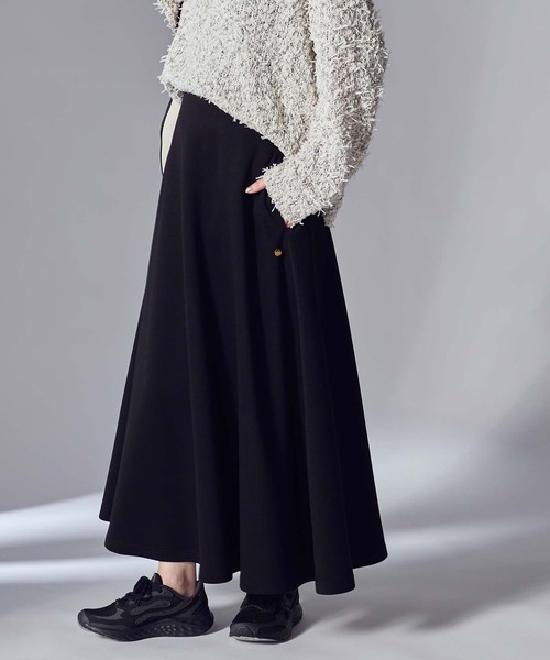 Gready Brilliant（グレディブリリアン）の「ダンボールイージーフレアスカート（スカート・レディース・トップグレー/ブラック・FREE）」の3枚目の写真