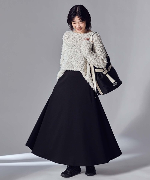 Gready Brilliant（グレディブリリアン）の「ダンボールイージーフレアスカート（スカート・レディース・トップグレー/ブラック・FREE）」の7枚目の写真