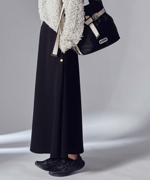 Gready Brilliant（グレディブリリアン）の「ダンボールイージーフレアスカート（スカート・レディース・トップグレー/ブラック・FREE）」の9枚目の写真