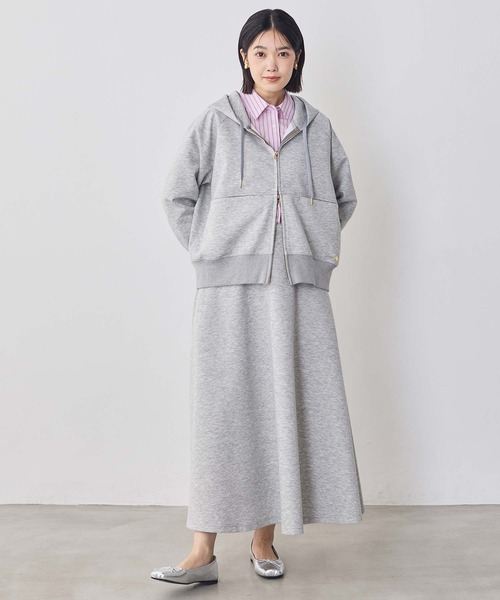 Gready Brilliant（グレディブリリアン）の「ダンボールイージーフレアスカート（スカート・レディース・トップグレー/ブラック・FREE）」の15枚目の写真